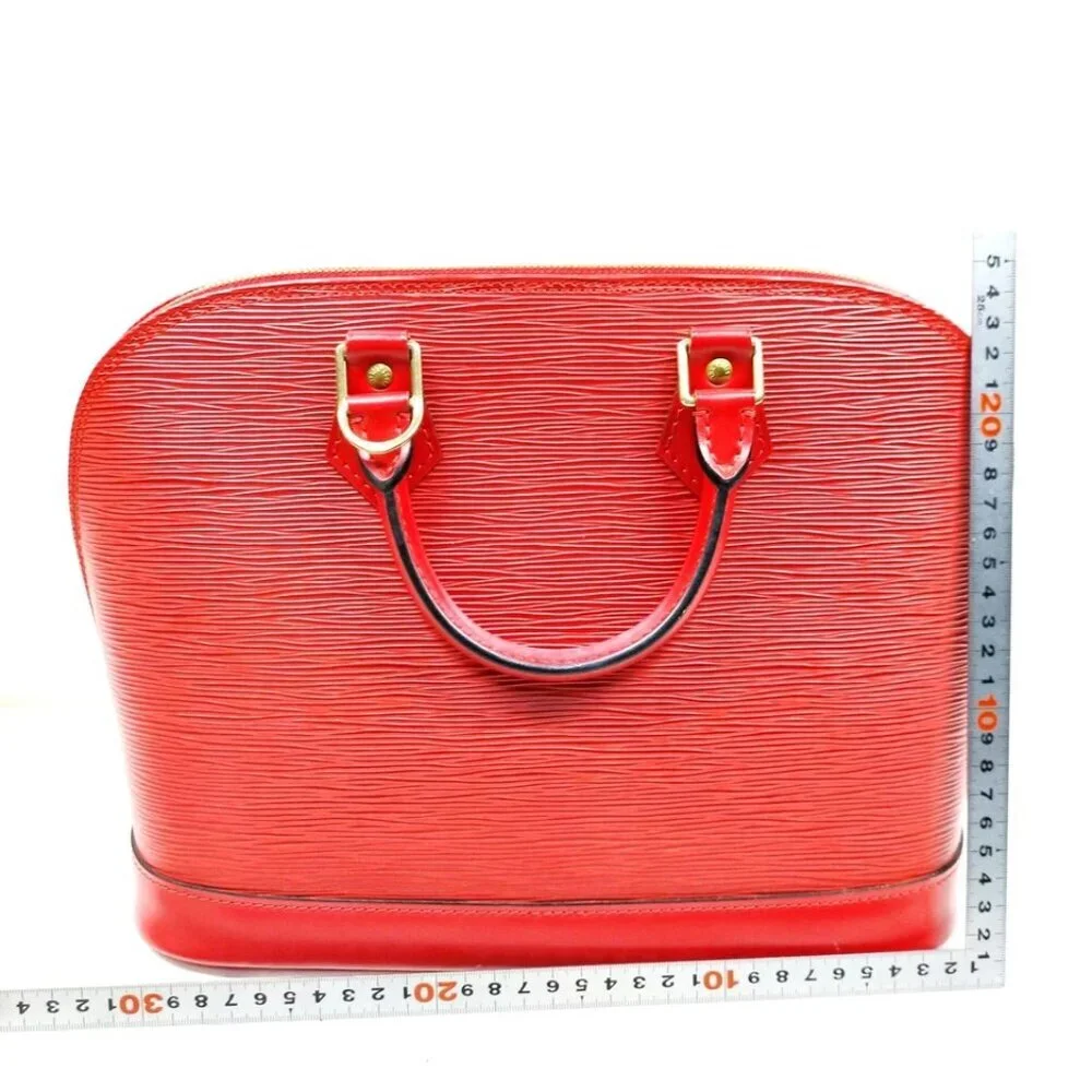 Louis Vuitton LV Hand Bag Alma Red Epi 700-052125